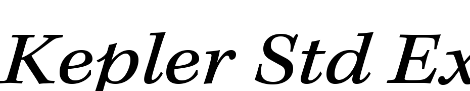 Kepler Std Extended Italic Caption Font Download Free